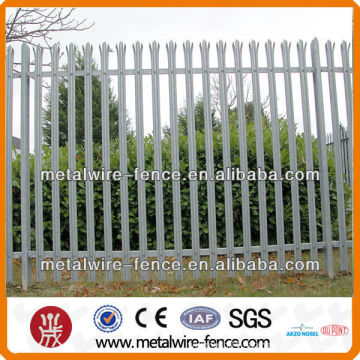 W and D Pale powder coated palisade fence